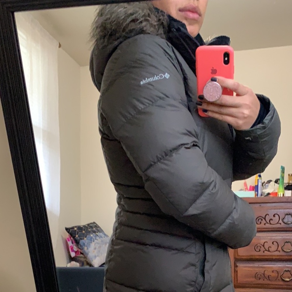 Columbia knee length coat